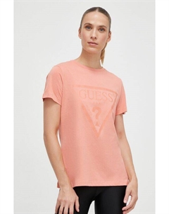 Хлопковая футболка, оранжевый Guess