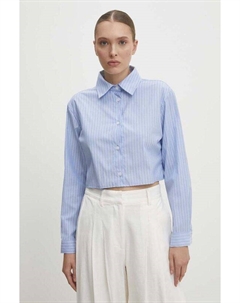 Хлопчатобумажная рубашка, синий Answear lab