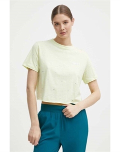 Хлопковая футболка, зеленый Guess