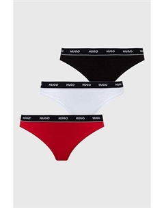 Стринги, 3 шт., красный Hugo