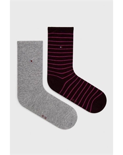 Носки (2 упаковки), фиолетовый Tommy hilfiger