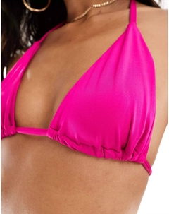 Комплект топов-бикини Lori Mountains Triangular Cups, 2 штуки, розовый/оранжевый Asos design