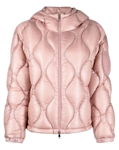 Короткий пуховик Anthon с капюшоном, розовый Moncler