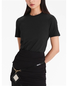 Футболка с вышитым логотипом, черный Tory burch