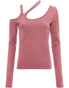 Топ асимметричного кроя с эффектом металлик, розовый Jw anderson