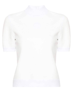 Футболка с тисненым логотипом, белый Tory burch