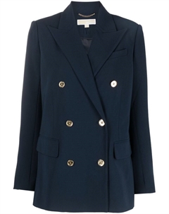 Двубортный блейзер с логотипом, синий Michael michael kors