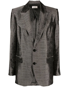 Жаккардовый блейзер Vegy, серебристый Zadig&voltaire
