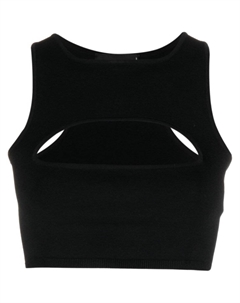 Укороченный топ с вырезом, черный Dsquared2