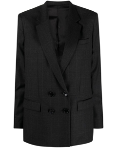 Двубортный блейзер Manelle из вирджинской шерсти, серый Isabel marant