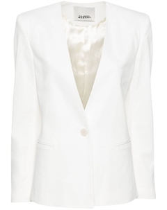 Однобортный блейзер Manzil, белый Isabel marant