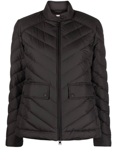 Пуховик на молнии, черный Woolrich