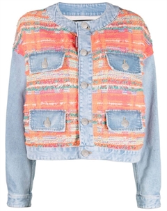 Джинсовая куртка со вставками, оранжевый Dsquared2