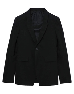 Шерстяной однобортный пиджак, черный Rick owens