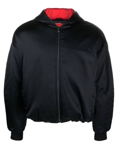 Бомбер с капюшоном, черный Ferrari