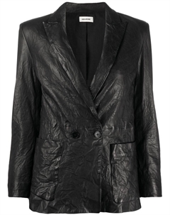 Двубортный блейзер Visko, черный Zadig&voltaire