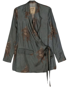 Блейзер Khloe с запахом, синий Uma wang