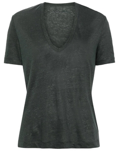 Льняная футболка Wassa, зеленый Zadig&voltaire