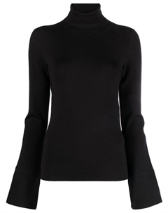 Топ с высоким воротником и длинными рукавами, черный Joseph