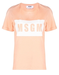 Футболка с логотипом, оранжевый Msgm