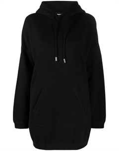 Худи оверсайз с логотипом, черный Dsquared2