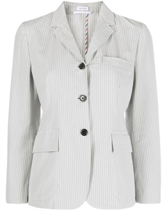 Однобортный блейзер в полоску, серый Thom browne