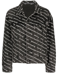 Куртка с логотипом, черный Alexander wang