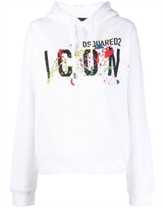 Худи с логотипом, белый Dsquared2