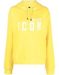 Худи с кулиской и логотипом, желтый Dsquared2