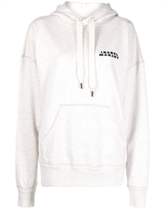 Худи с логотипом, нейтральный цвет Isabel marant