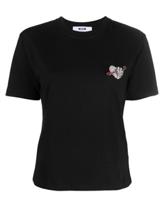 Футболка с логотипом, черный Msgm