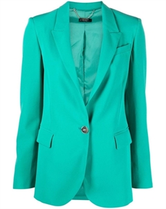 Однобортный блейзер с заостренными лацканами, зеленый Liu jo