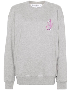 Толстовка с вышитым логотипом, серый Jw anderson