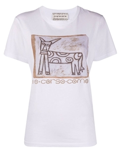 Футболка с графичным принтом, белый Corso como