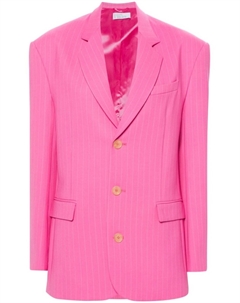 Однобортный пиджак в тонкую полоску, розовый Giuseppe di morabito