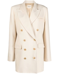 Двубортный блейзер The Balton, нейтральный цвет Khaite