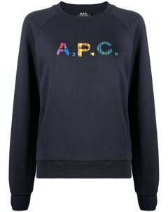 Толстовка с нашивкой-логотипом, синий A.p.c.
