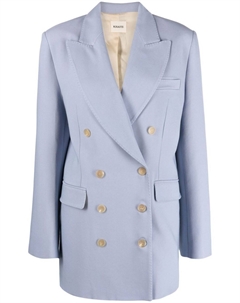 Двубортный блейзер The Balton, синий Khaite