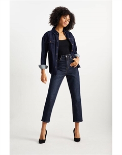 Прямые джинсы с завышенной талией, синий C&a