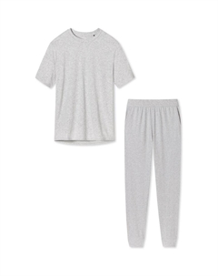 Пижамы из органического хлопка, серый Schiesser
