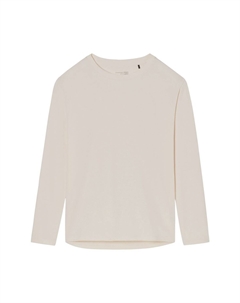 Пижамный топ Mix+Relax с длинными рукавами и круглым вырезом для женщин, кремовый Schiesser