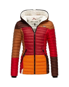 Мультикультурная стеганая куртка, цвет Multicolour Autumn Leaves Navahoo