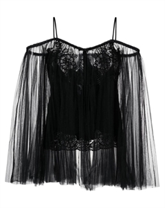 Туника с кружевной вышивкой, черный Alexander wang