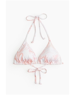 Лиф бикини Padded Triangle Bikini, белый/персиковый H&m