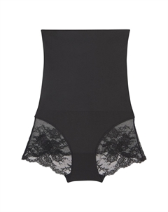 Женские кружевные корректирующие трусы с высокой талией Tame Your Tummy, цвет Black Lace Maidenform