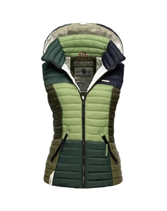 Стеганый жилет Shadaa Multicultural, цвет Multicolour Green Forest Navahoo