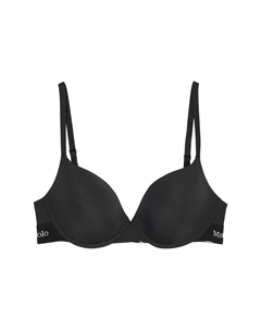 Бюстгальтер-футболка Foundation с логотипом, для женщин, черный Marc o'polo