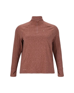 Функциональная рубашка Fermier из дышащего эластичного материала, растягивающегося в четырех направлениях, цвет Marron Q by endurance