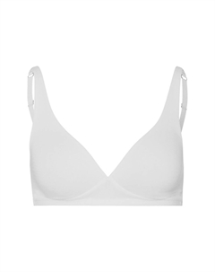 Женский бюстгальтер без косточек с треугольными чашками Cotton Sensation, белый Hanro