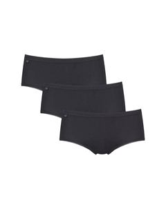Трусики миди Basic+, 3 шт., женские, черный Sloggi